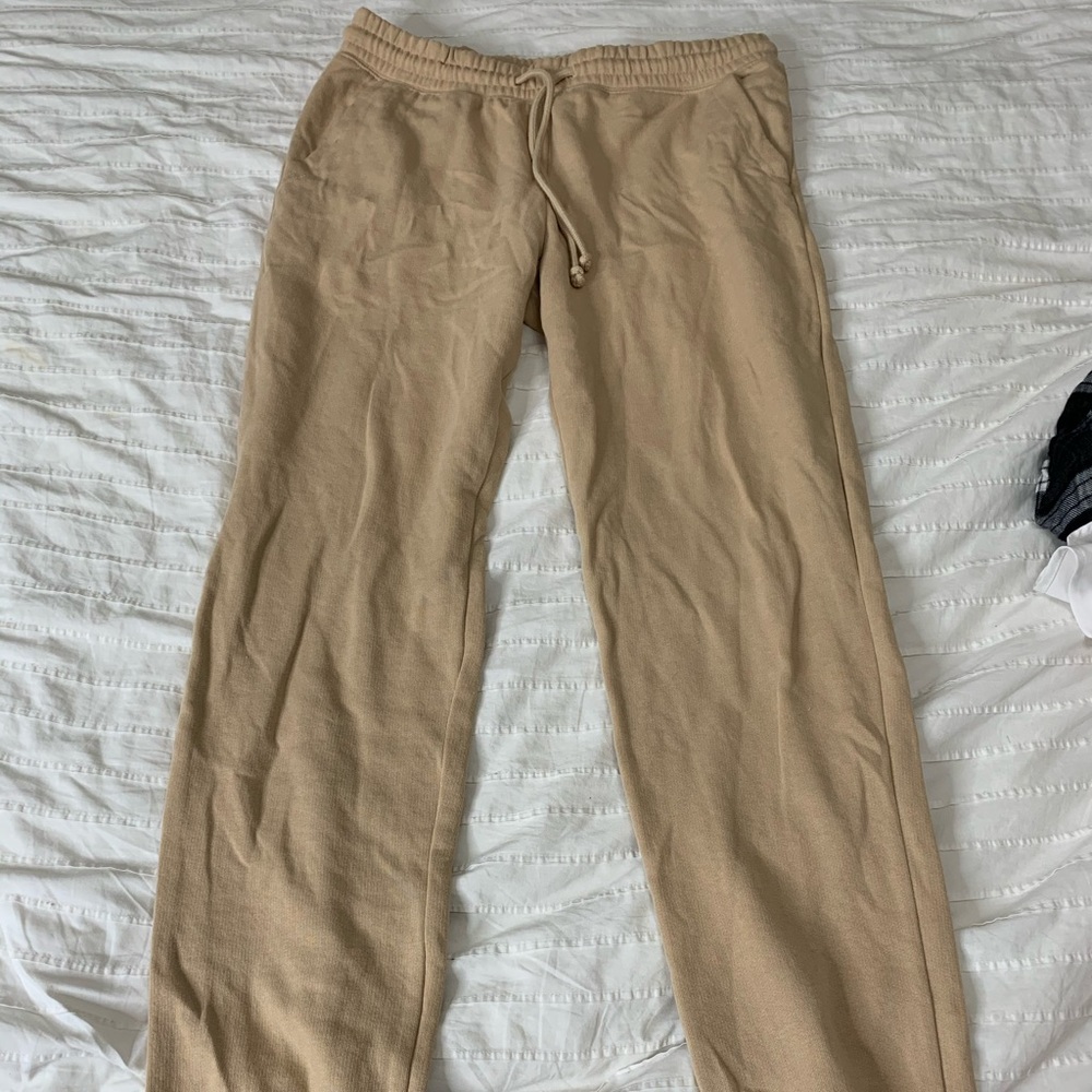 Tan sweatpants